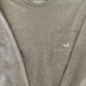 Light Purple Heather Long Sleeve Southern Marsh Tee, Size M